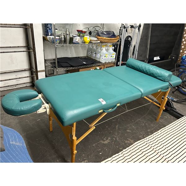 Oakwork Folding Portable Massage Table w/Bolster