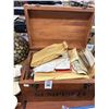 Image 1 : Semper FI  Wooden Trunk,  Watch,  Stamp Collection