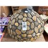Image 1 : Rock Style Leaded Glass Lamp Shade - Heavy