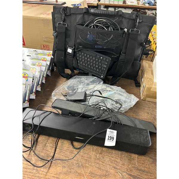 Bose Speaker Bar, Computer Transport Bag w/Monitor/Keyboard