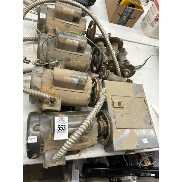 Baldor Electric Motors 4, Control Panel, Pulley Assembly