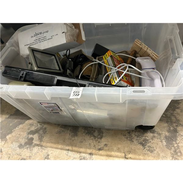 Sound Bar, Hand Vac, Flood Light, Asst. Tools/Electronics