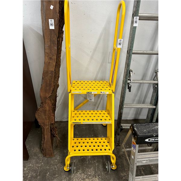 Uline Rolling 3 Step Warehouse Ladder
