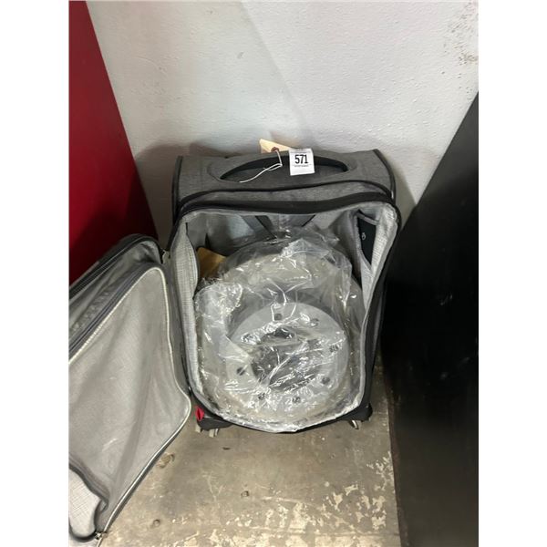 Rolling Luggage, 8 Lug Rim Hubs - Pair