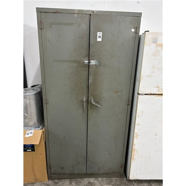 Grey Metal Storage Cabinet