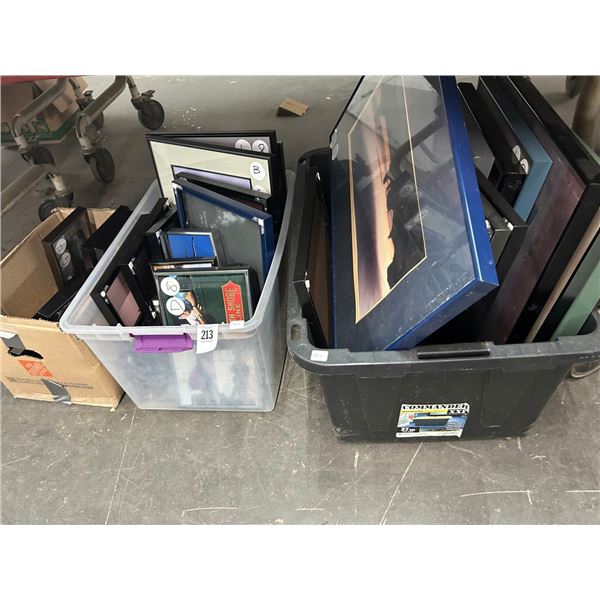 Asst. Framed Photos, Wall Art - 3 Bins