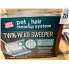 Image 2 : 4-Pet Hair Twin Head Clean Up Sweeper System - 4 X $