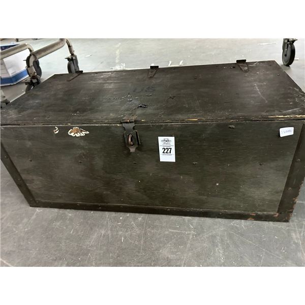 US Army Wooden Trunk