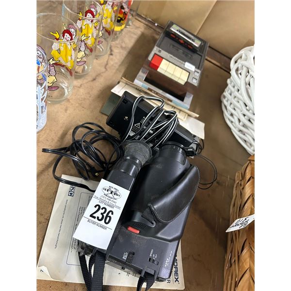 Vintage Camcorder, Cassette Recorder, Electronics