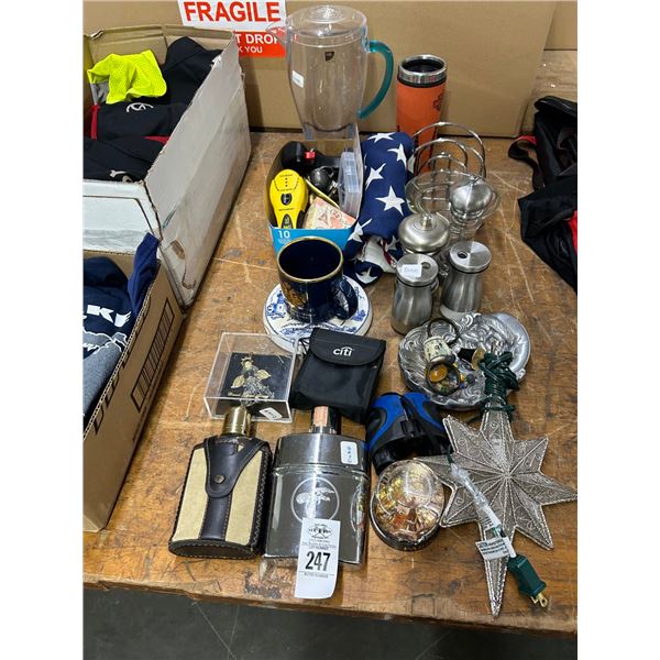 Flasks, Shakers Set, Snowglobe, Flag, Home Goods