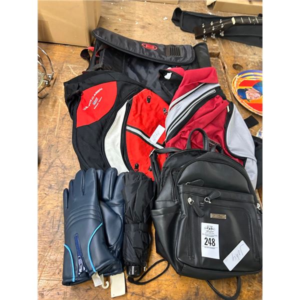 Asst. Carry Bags, Gloves, Umbrella