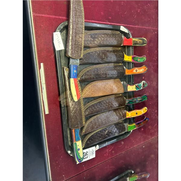 9-Custom Knife w/Sheath - 9 X $