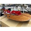 Image 2 : Ferrari Wooden Hydroplane Model w/Box