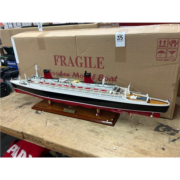 SS France 32"  Ship Model w/Box