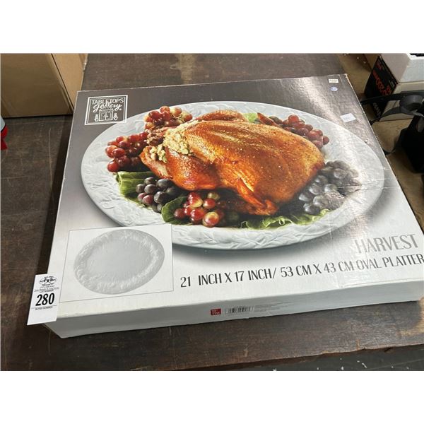 Harvest  21"  Oval Platter