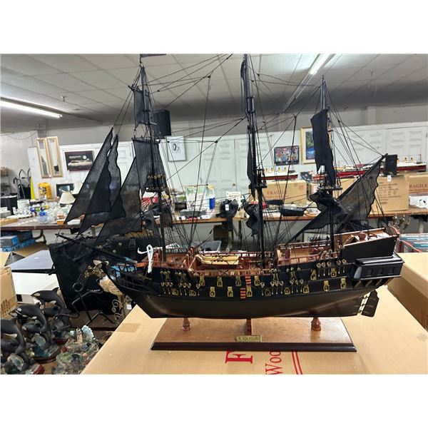The Black Pearl  29"  Tall Ship Model w/Box