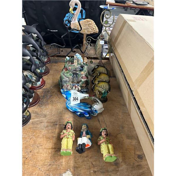 Candlestand, Nautical Décor, Shelf Sitters, Miniature Fountain