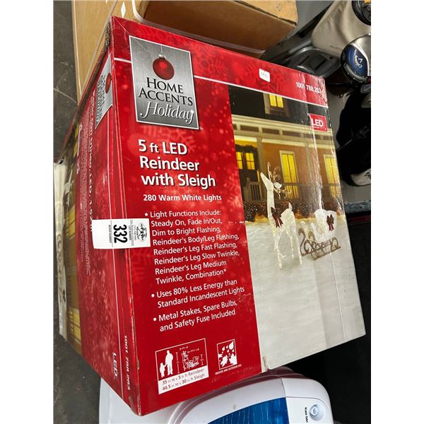 5'  LED  Lawn Reindeer