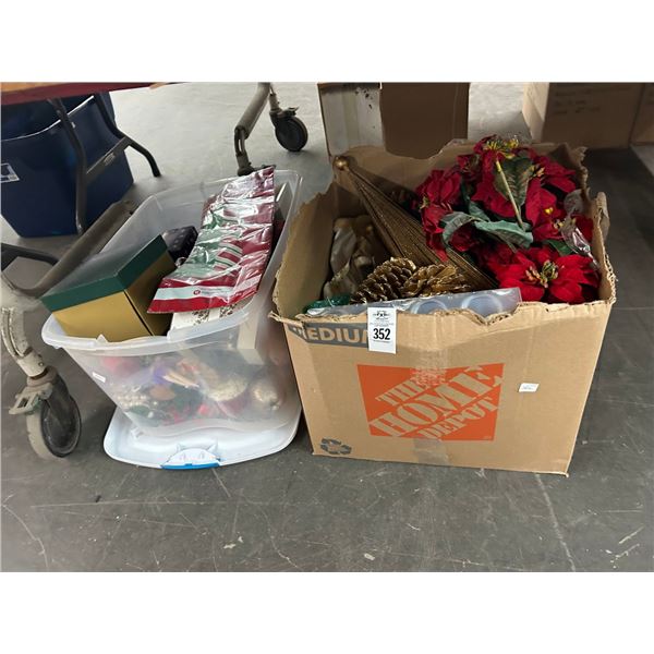 Asst. Holiday Décor - 2 Bins