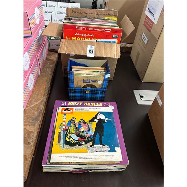 Asst. Vinyl Records w/45's