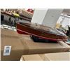 Image 1 : Miss Behave  31"  Classic Mahogany Race Boat Model w/Box