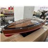 Image 3 : Miss Behave  31"  Classic Mahogany Race Boat Model w/Box
