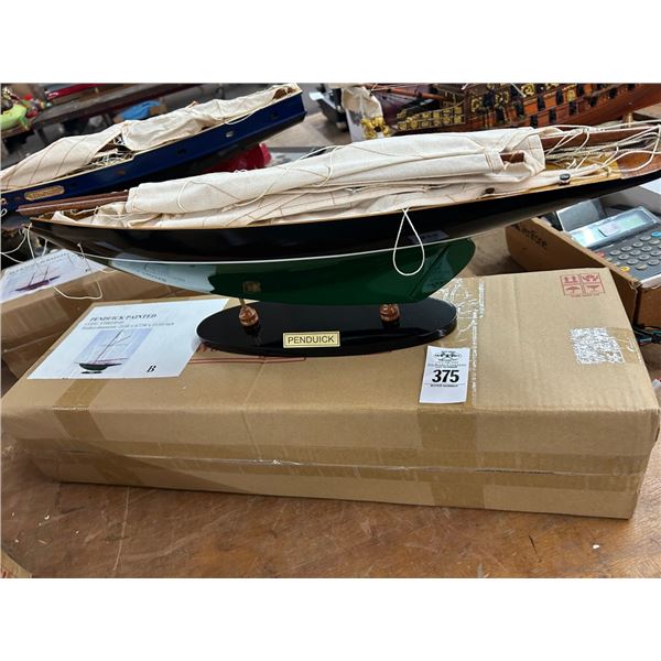 Penduit Painted 23"  Sailboat Model w/Box