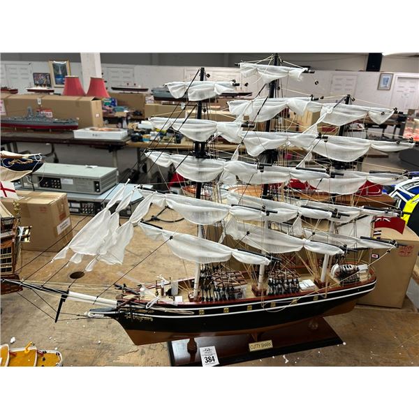 Cutty Sark  27"  Tall Ship Model w/Box