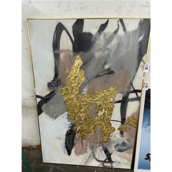 Abstract Oil On Canvas Wall Art - 36"  X  48"