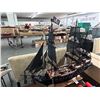 Image 2 : Black Pearl 30"  Tall Ship Model w/Box