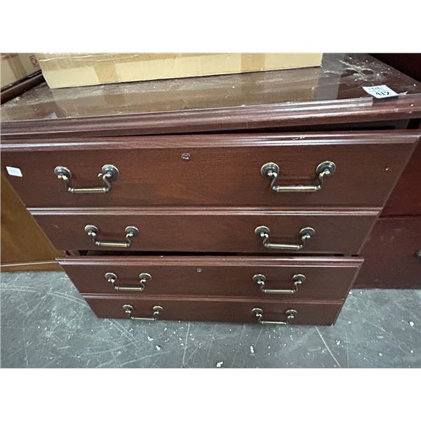 Mahogany 2 Drawer Lateral File
