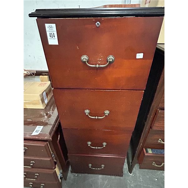 Mahogany 4 Drawer Legal File
