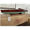 Image 1 : Mrs. Severn Mahogany Race Boat Model  31"  w/Box