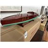 Image 2 : Mrs. Severn Mahogany Race Boat Model  31"  w/Box
