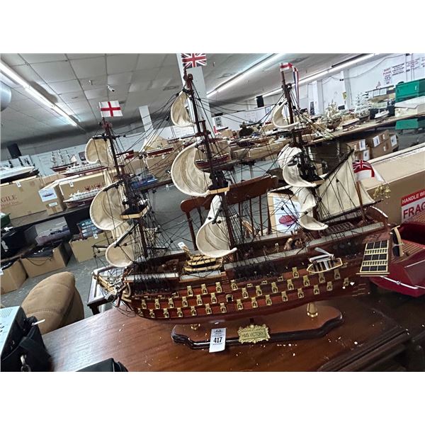 Mrs. Victory  34"  Tall Ship Model w/Box