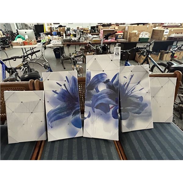 Unframed Wall Art - 5 Pc.