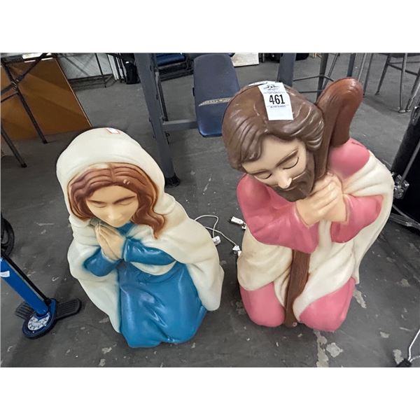 Lighted Religious Lawn Figurines - 2