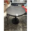 Image 1 : Mocha Round Pedestal 2 Top Dining Table