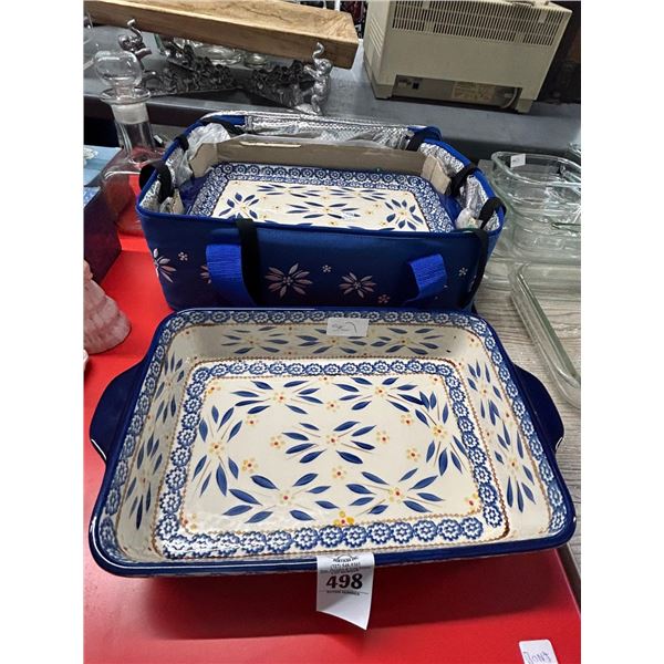 Temptations Blue Floral Bake Dish Set