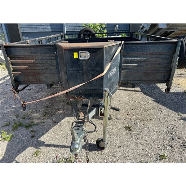 2006 Echo S/A 7' W X 9' L Stake Bed Trailer w/Stake Bed Panels, Toolbox