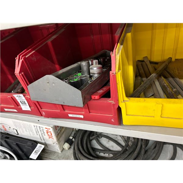 Bins 4 w/Asst. Tools