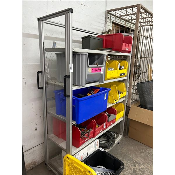 Alum. 5 Shelf Cart