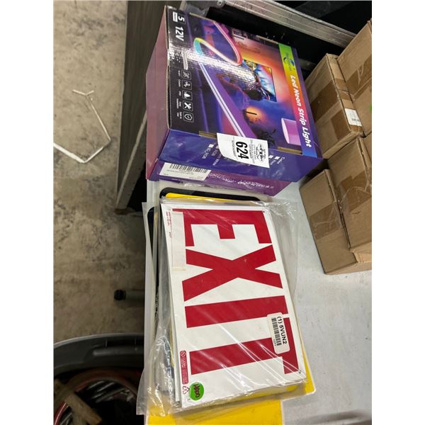 LED Neon Strip Lights, Exit Signs