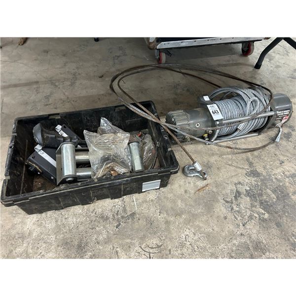 12K  Lb. Cap. Electric Winch w/Guides