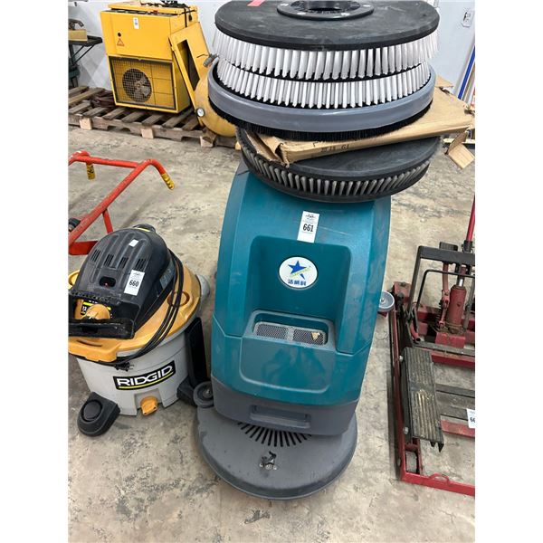 Science Technology Floor Scrubber w/Spare Brushes