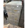 Image 1 : Metal 10 Drawer Storage Cabinet w/Some Contents