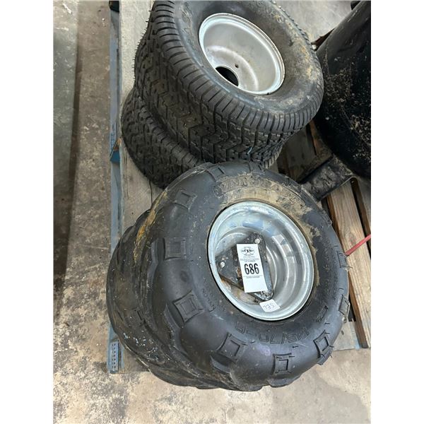 Lawn Equip. Tires/Rims - 4