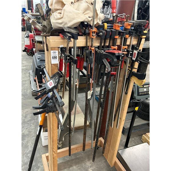 Cart w/Asst. Wood Clamps - 28+