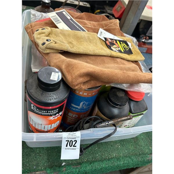 Welding Apron, Solder, Smokeless Powder