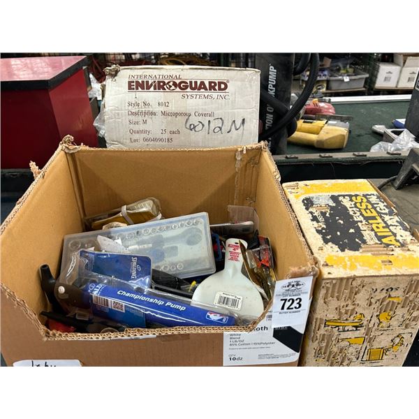 Airless Paint Spray Gun, Socket Set, Asst. Tools in Box